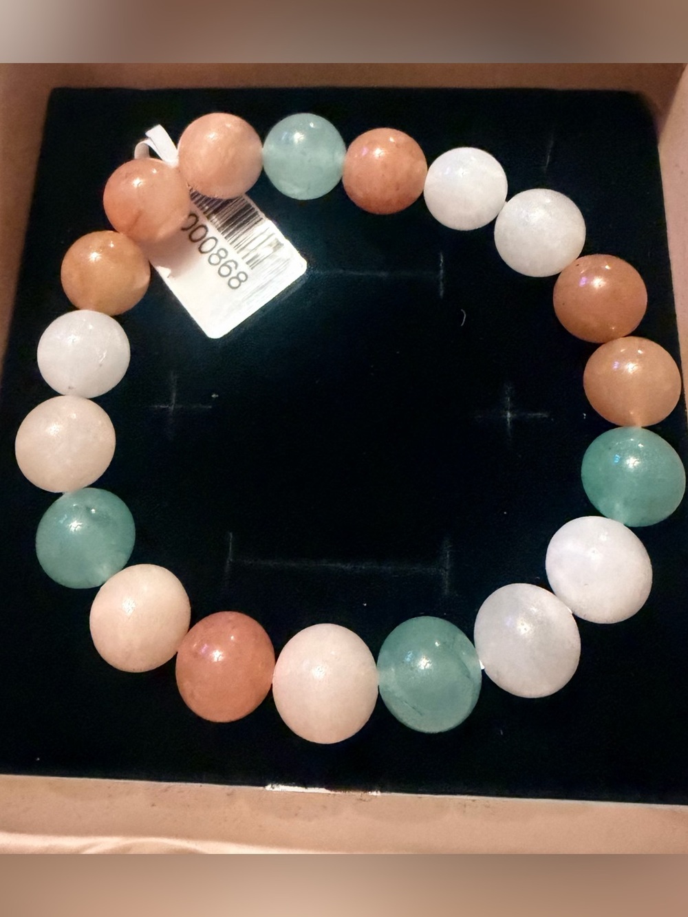 Multi-Color Grade A Jadeite Beaded Stretch Bracelets